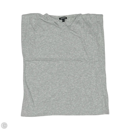Top Short Sleeve By Express In Grey, Size: L