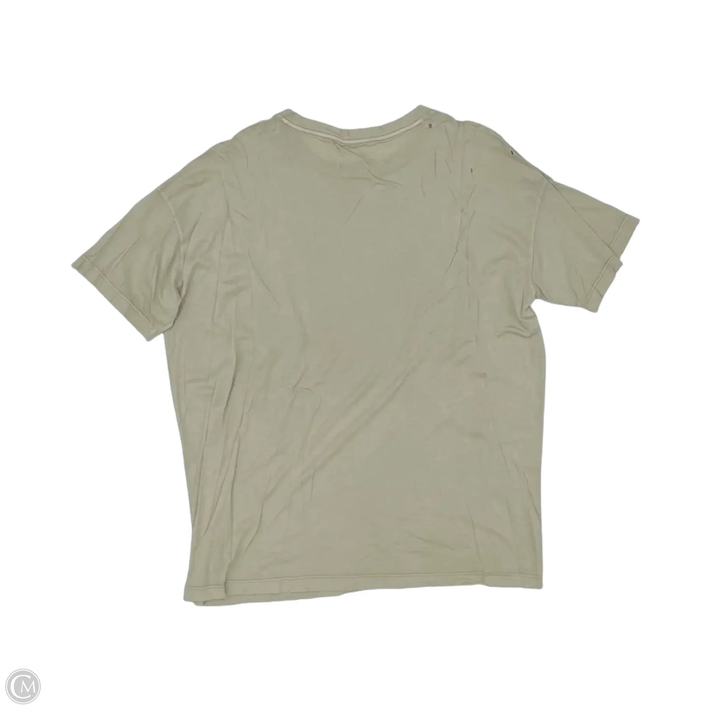 Top Short Sleeve By Aerie In Tan, Size: L