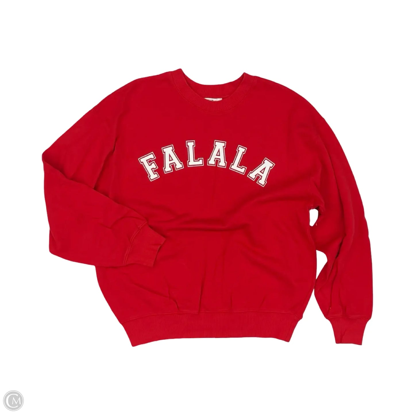 Sweatshirt Crewneck By Tres Bien In Red, Size: S