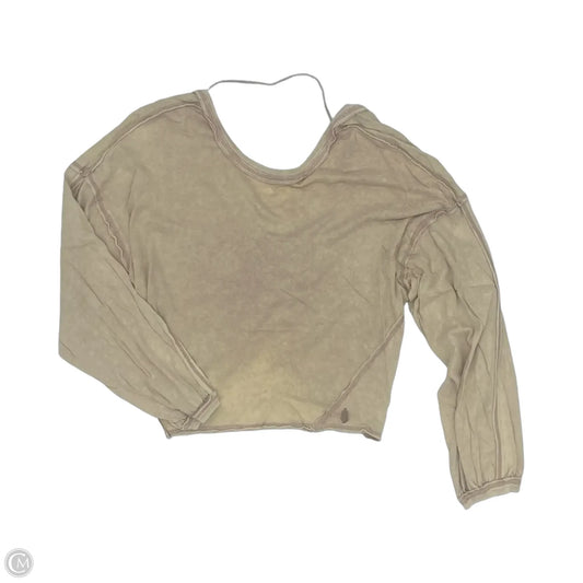 Top Long Sleeve By Free People In Tan, Size: L