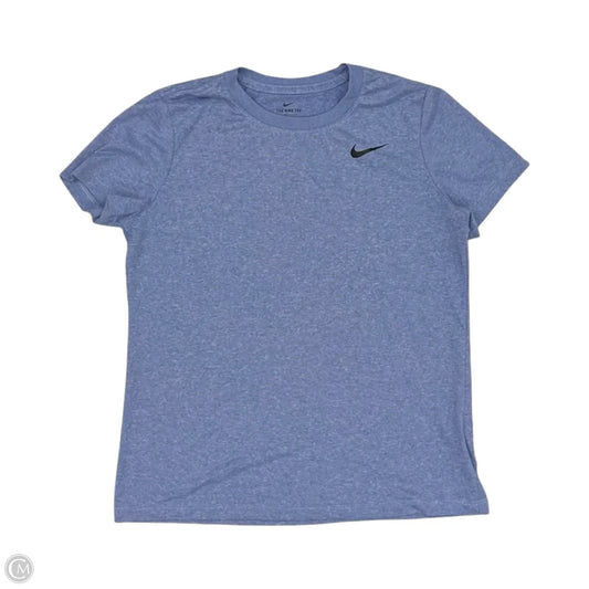 Athletic Top Short Sleeve By Nike Apparel In Blue, Size: M