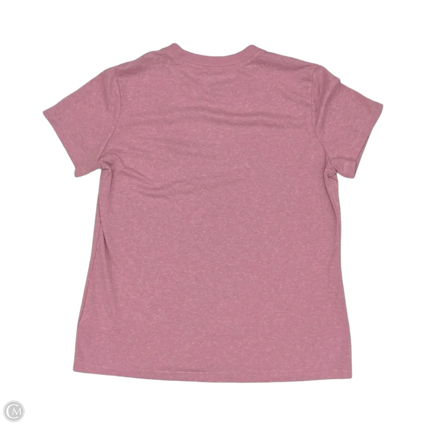 Athletic Top Short Sleeve By Nike Apparel In Pink, Size: L
