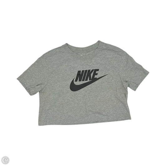 Athletic Top Short Sleeve By Nike Apparel In Grey, Size: Xs