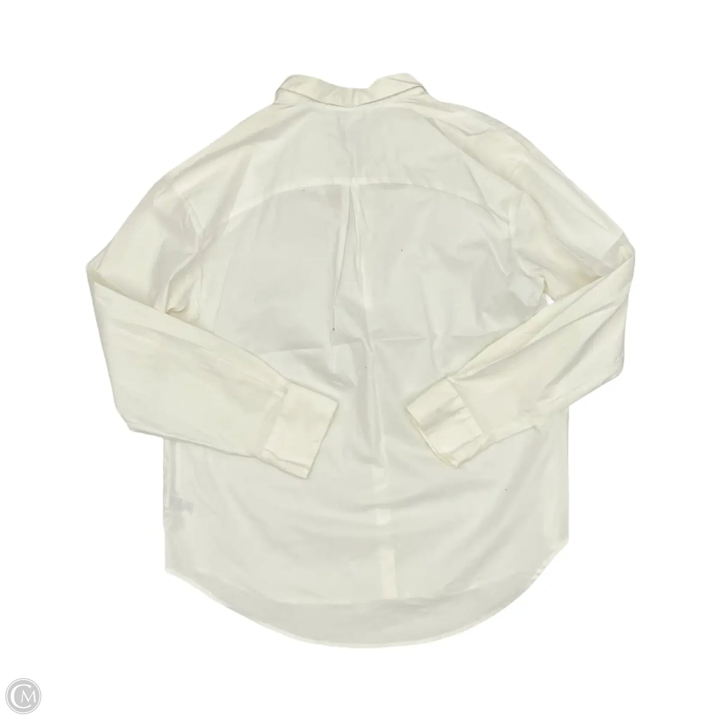 Blouse Long Sleeve By A New Day In Cream, Size: Xl