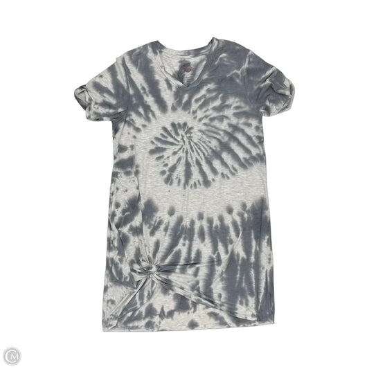 Dress Casual Short By Te Verde In Grey & White, Size: L
