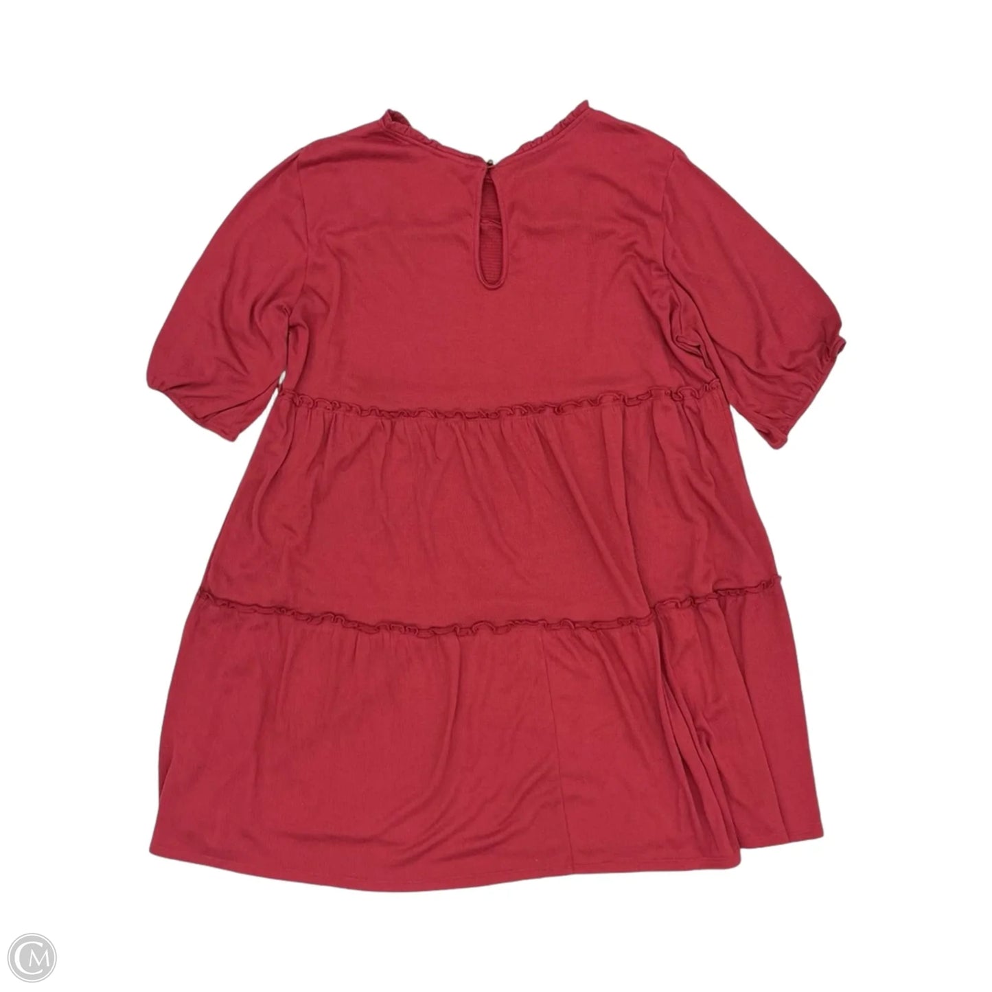 Dress Casual Short By Knox Rose In Red, Size: Xxl