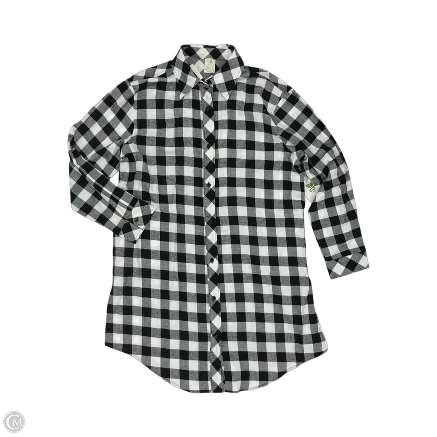 Dress Casual Short By Clothes Mentor In Black & White, Size: M