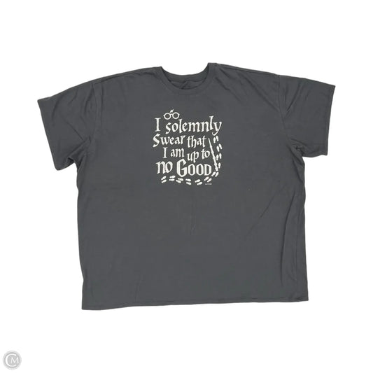 Top Short Sleeve By Clothes Mentor In Grey, Size: 2x