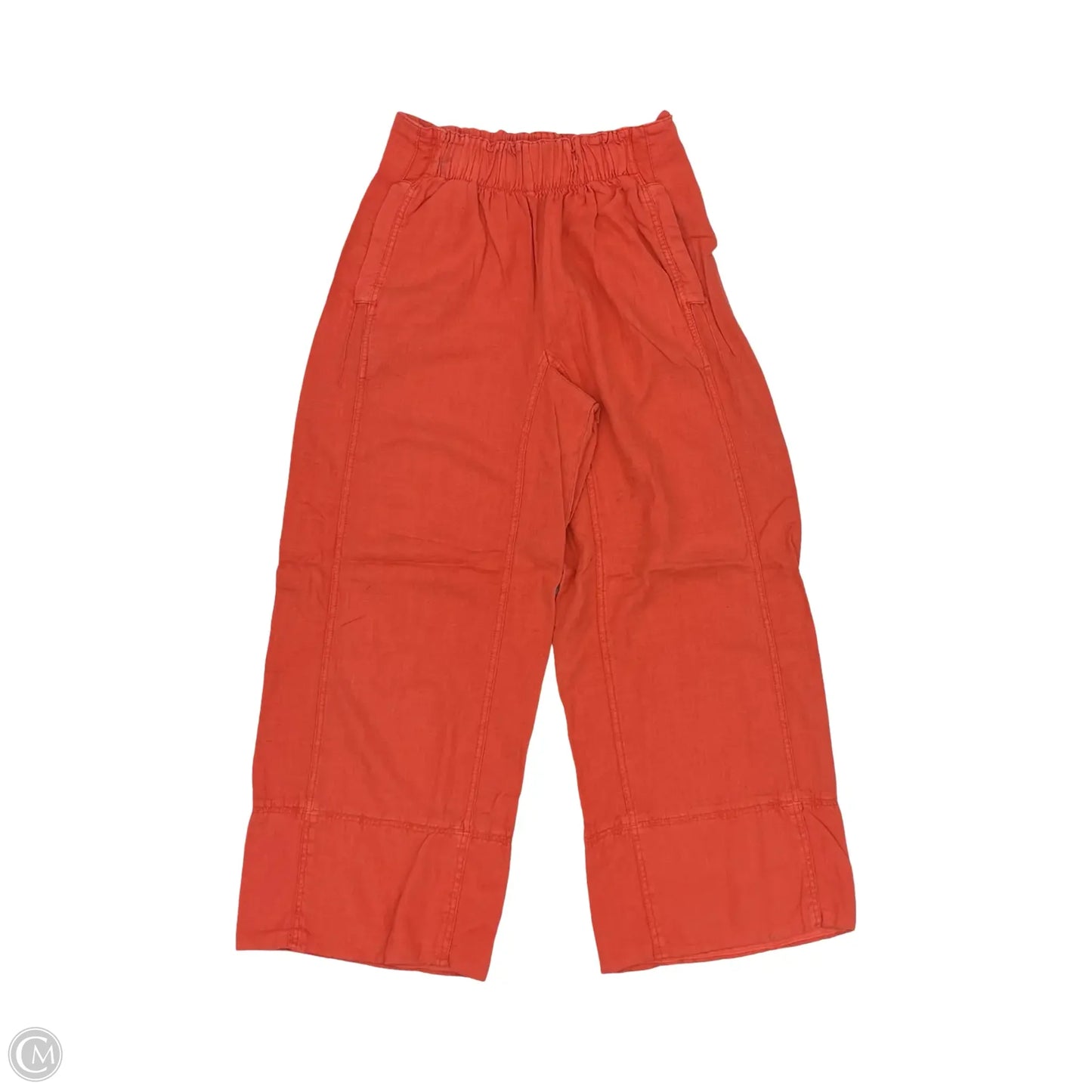 Pants Linen By Free People In Orange, Size: S