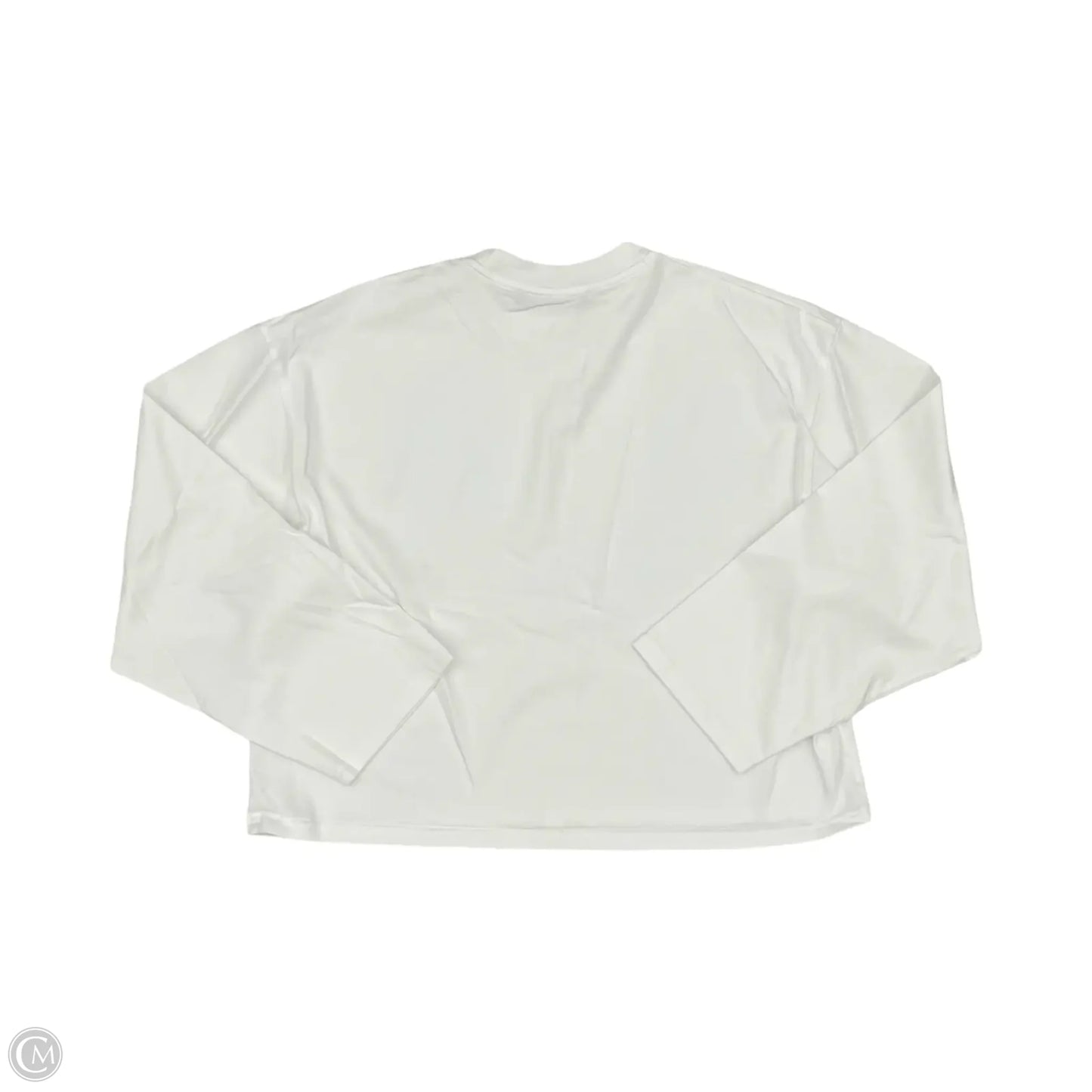 Top Long Sleeve By Clothes Mentor In White, Size: M
