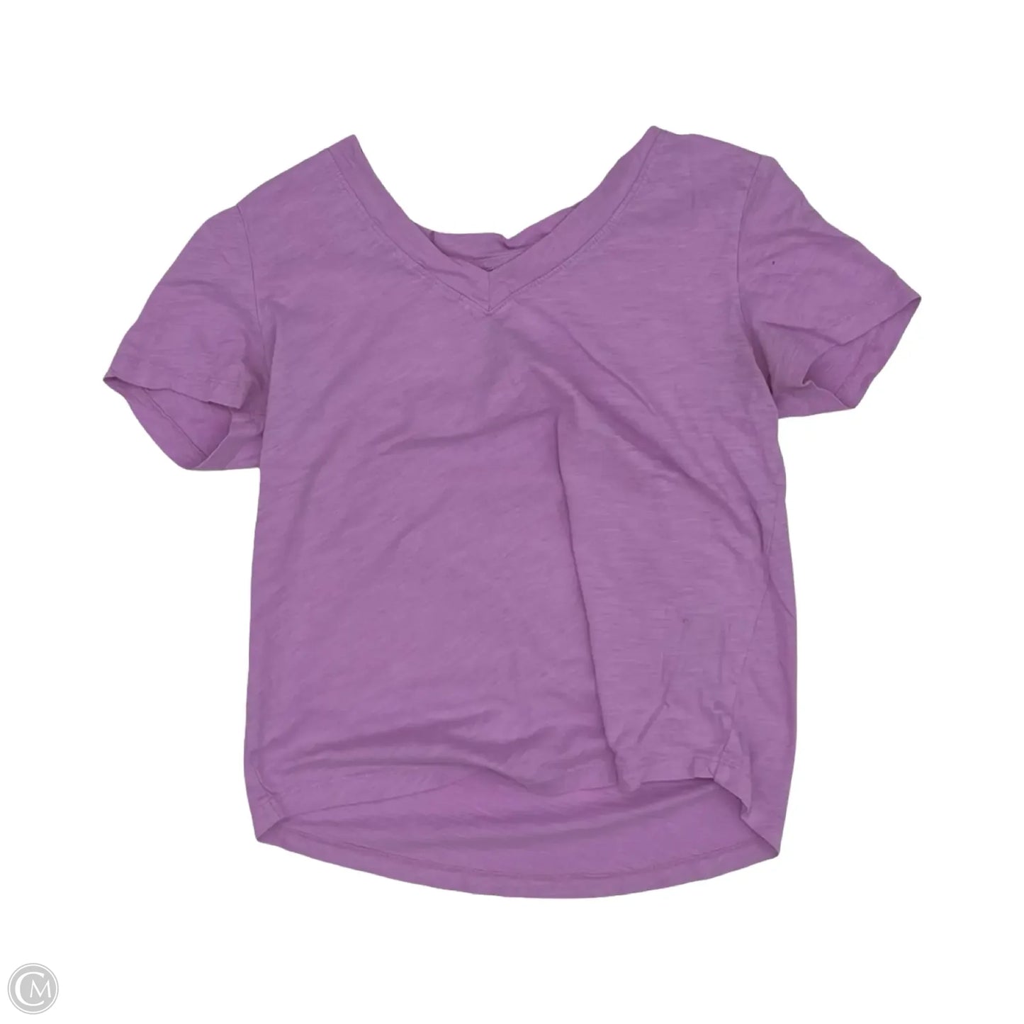 Top Short Sleeve By Loft In Purple, Size: S