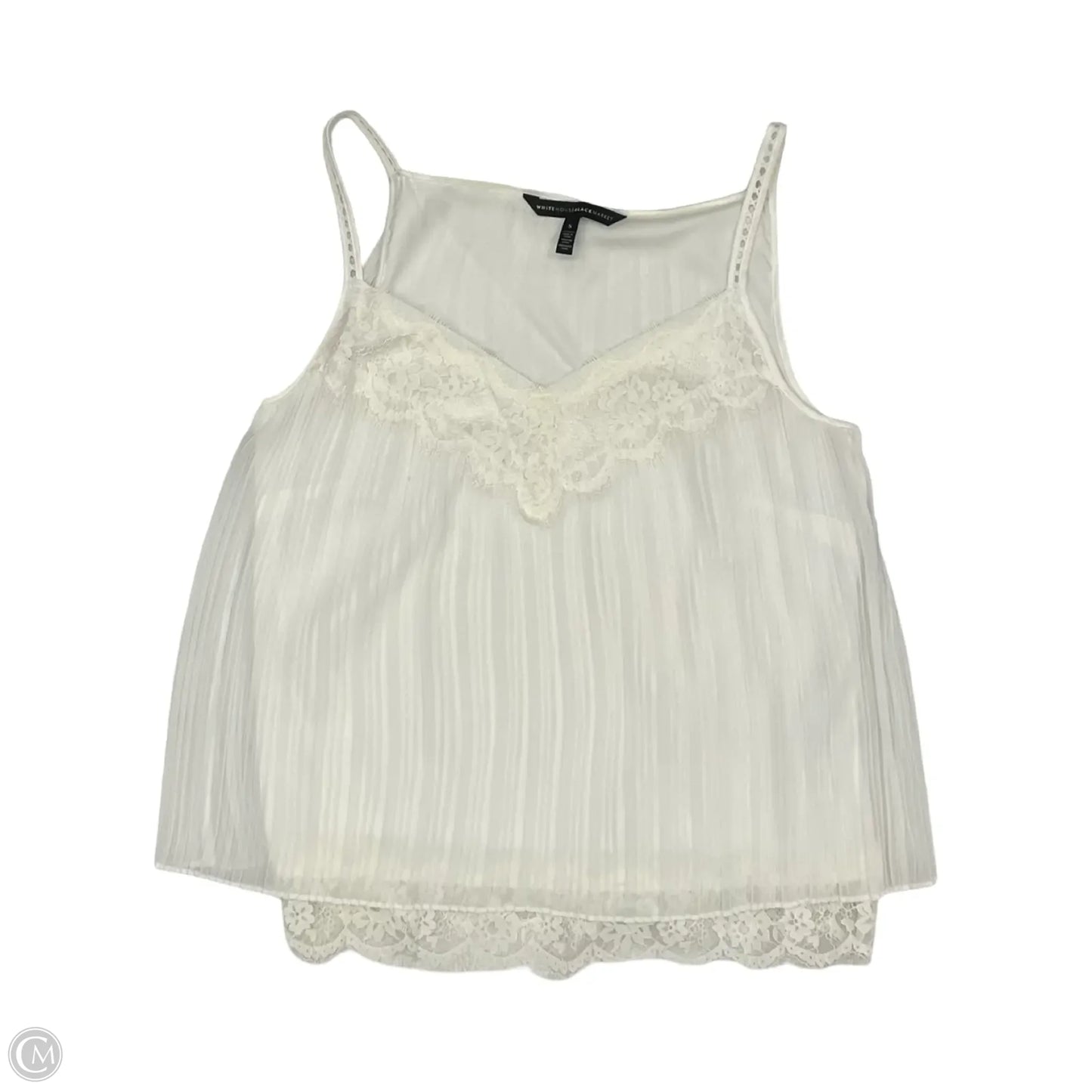 Blouse Sleeveless By White House Black Market In Cream, Size: S