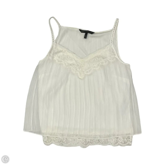 Blouse Sleeveless By White House Black Market In Cream, Size: S