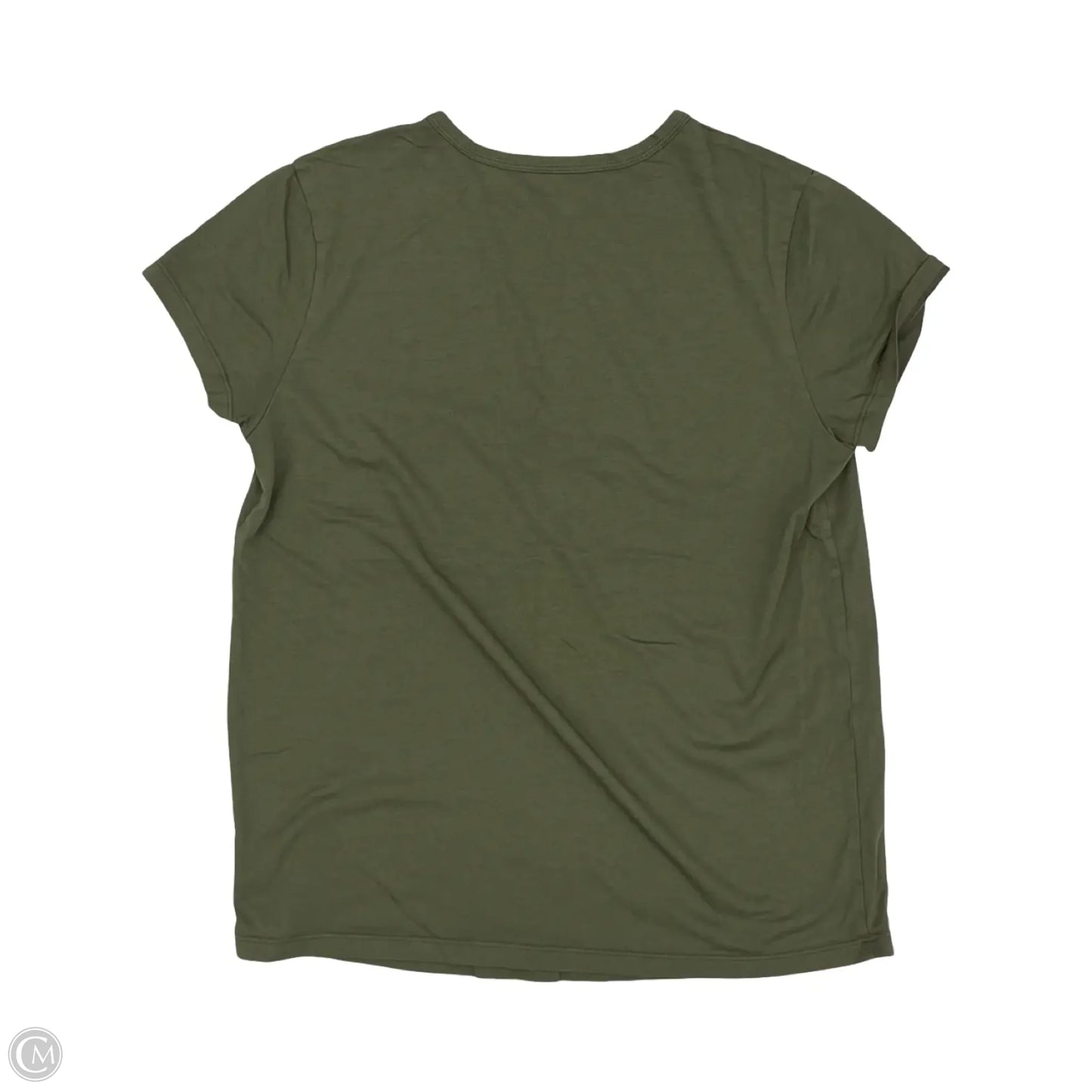 Top Short Sleeve Basic By Quince In Green, Size: S