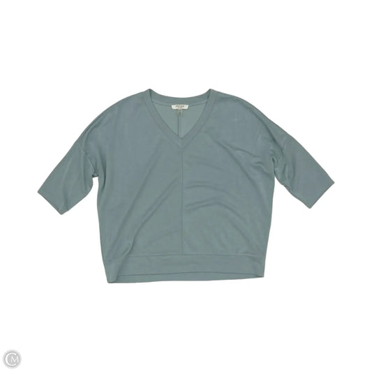 Top Short Sleeve By Cable And Gauge In Aqua, Size: M