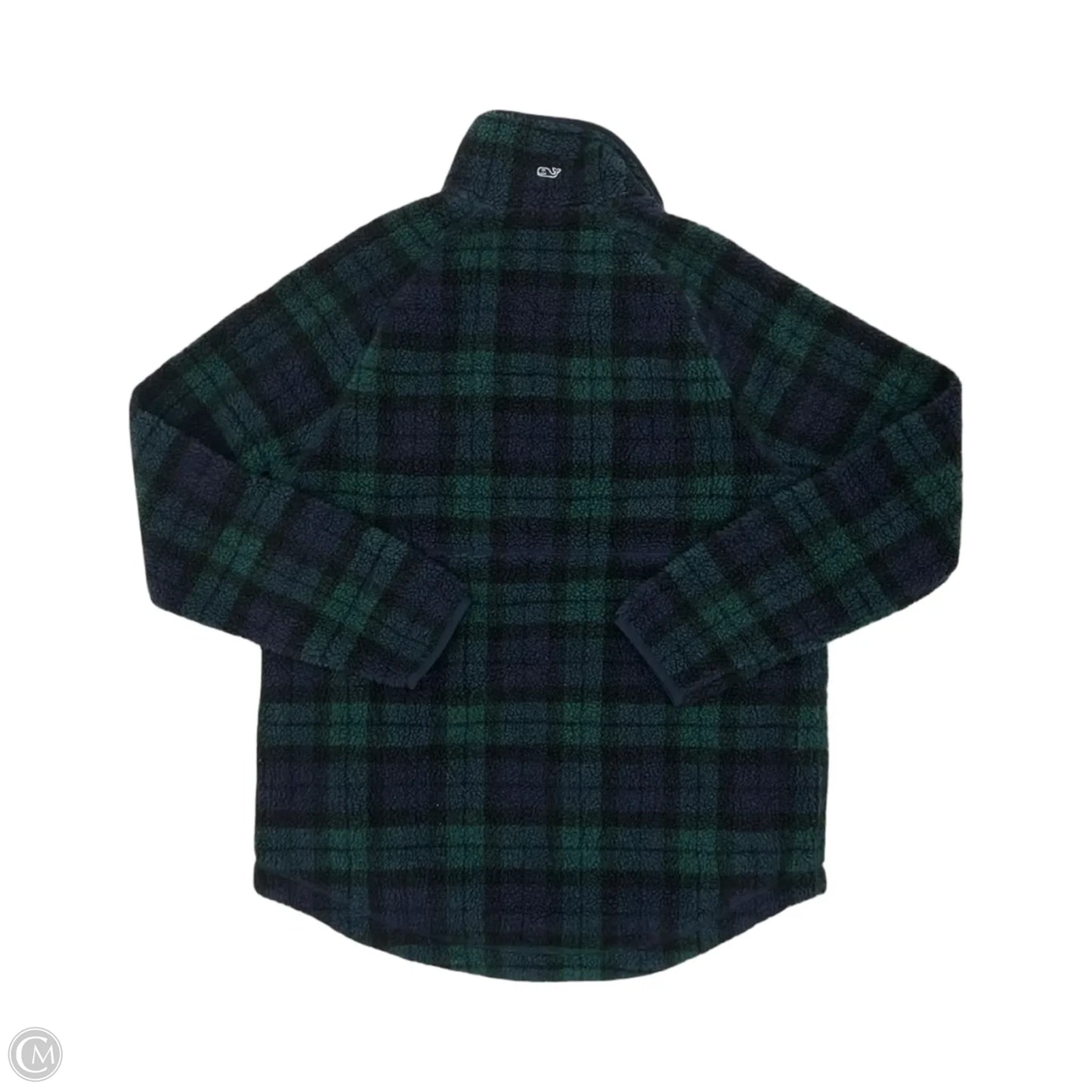 Sweatshirt Collar By Vineyard Vines In Blue & Green, Size: M