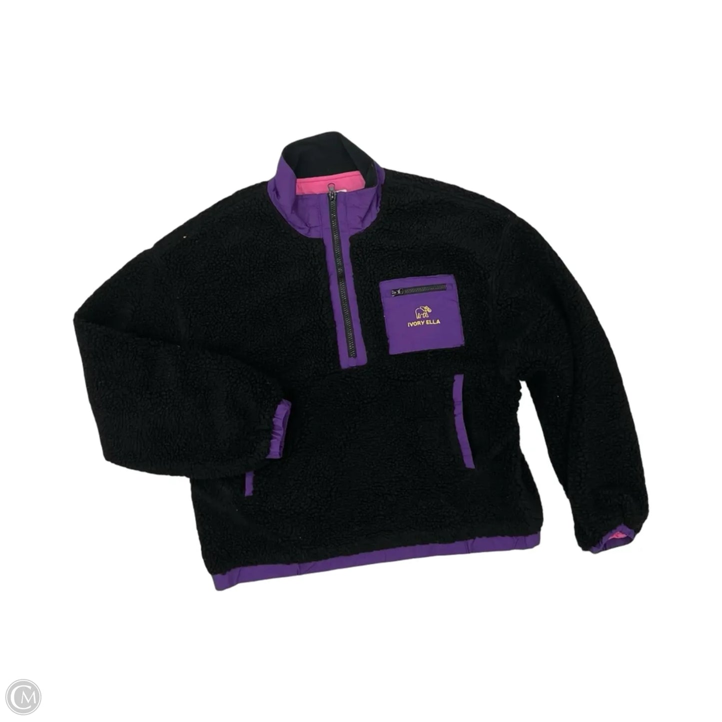 Sweatshirt Collar By Ivory Ella In Black, Size: L