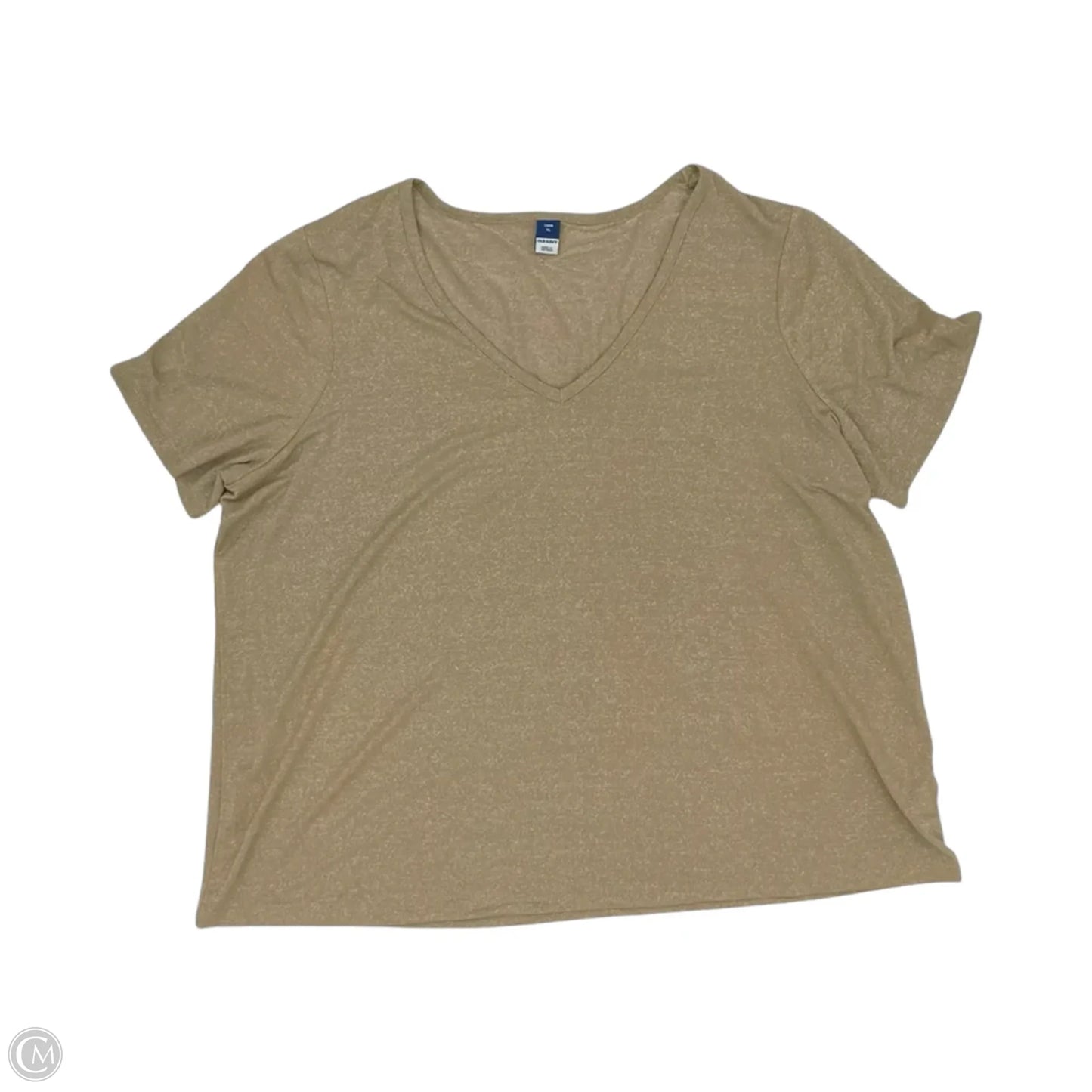 Top Short Sleeve By Old Navy In Gold, Size: Xl