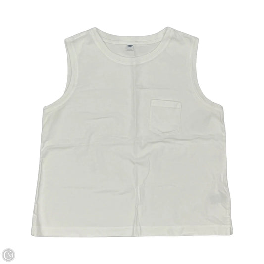 Top Sleeveless Basic By Old Navy In White, Size: L