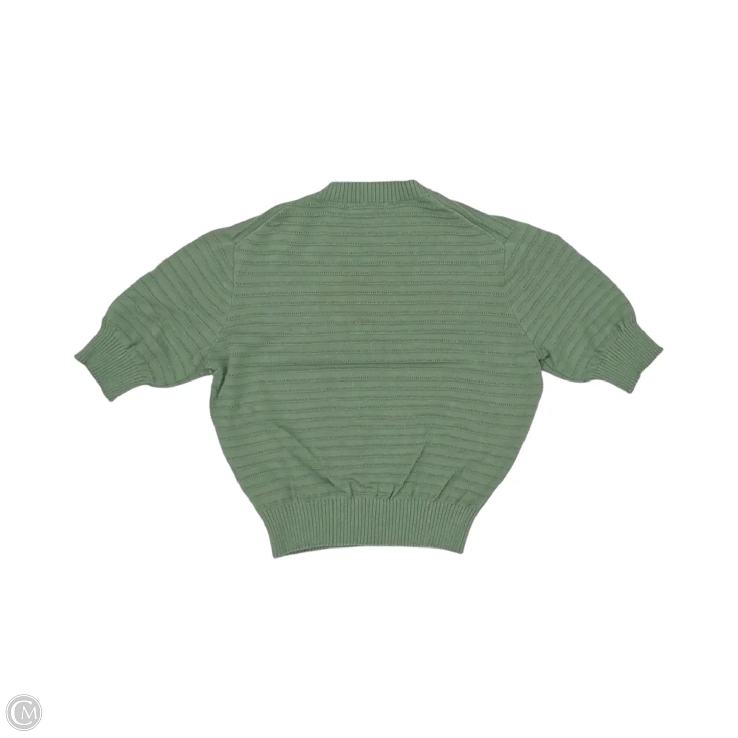 Top Short Sleeve Designer By Frye In Green, Size: S