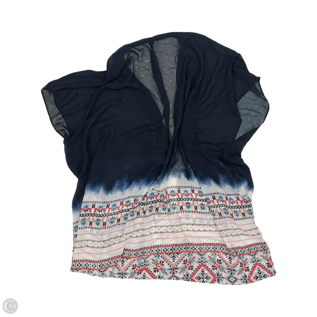 Shawl By Lane Bryant In Blue & White, Size: Onesize