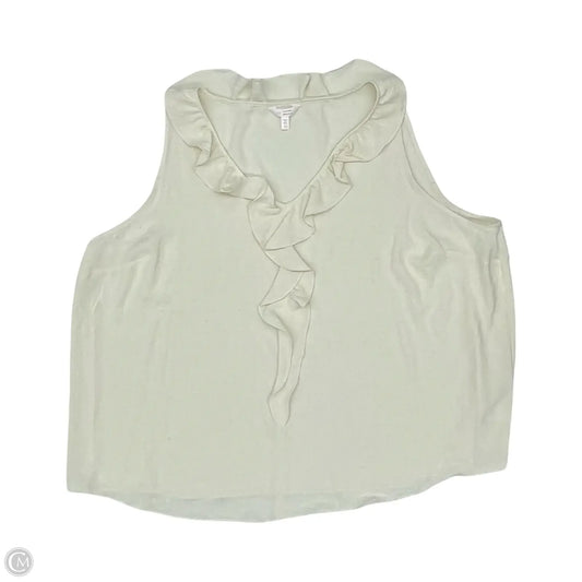 Blouse Sleeveless By Lc Lauren Conrad In Cream, Size: 4x