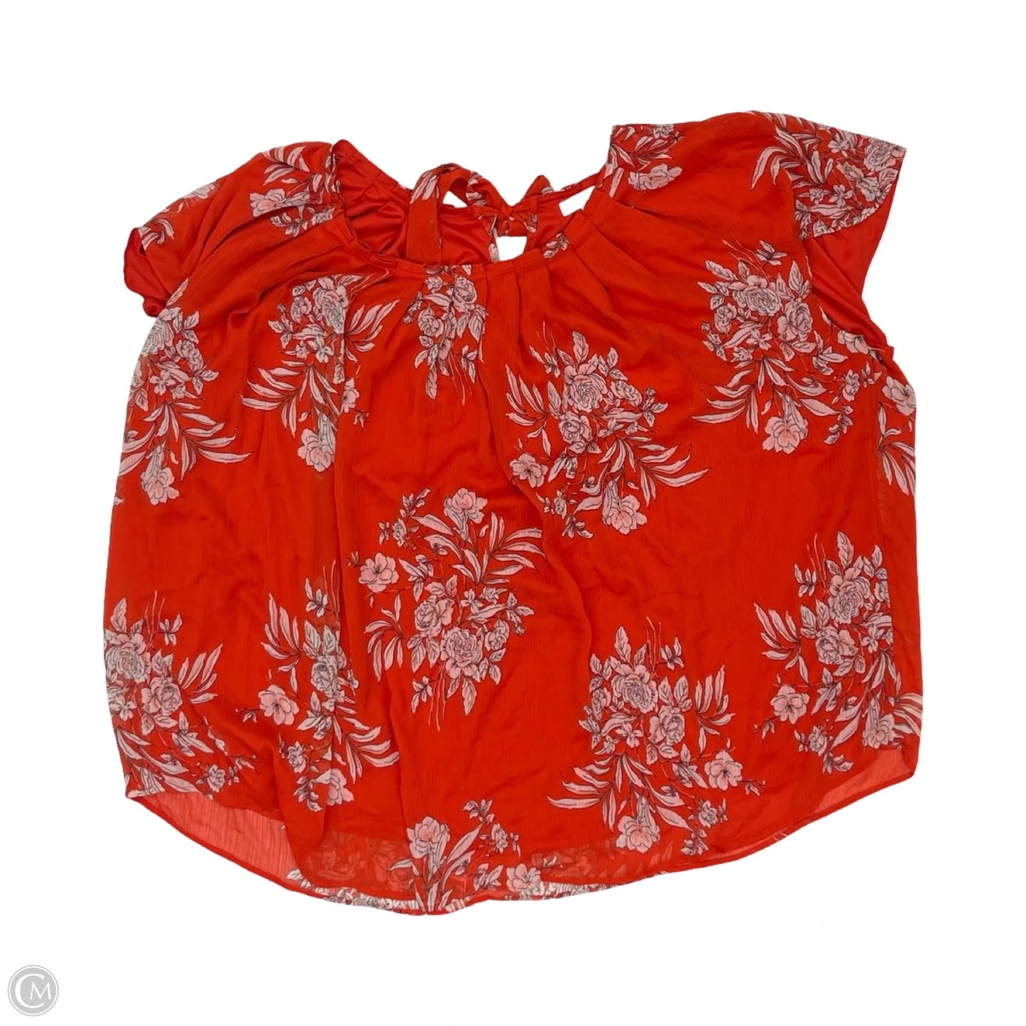 Blouse Short Sleeve By Lc Lauren Conrad In Orange, Size: 4x