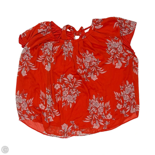 Blouse Short Sleeve By Lc Lauren Conrad In Orange, Size: 4x