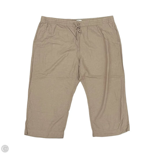 Pants Linen By Sonoma In Tan, Size: 3x
