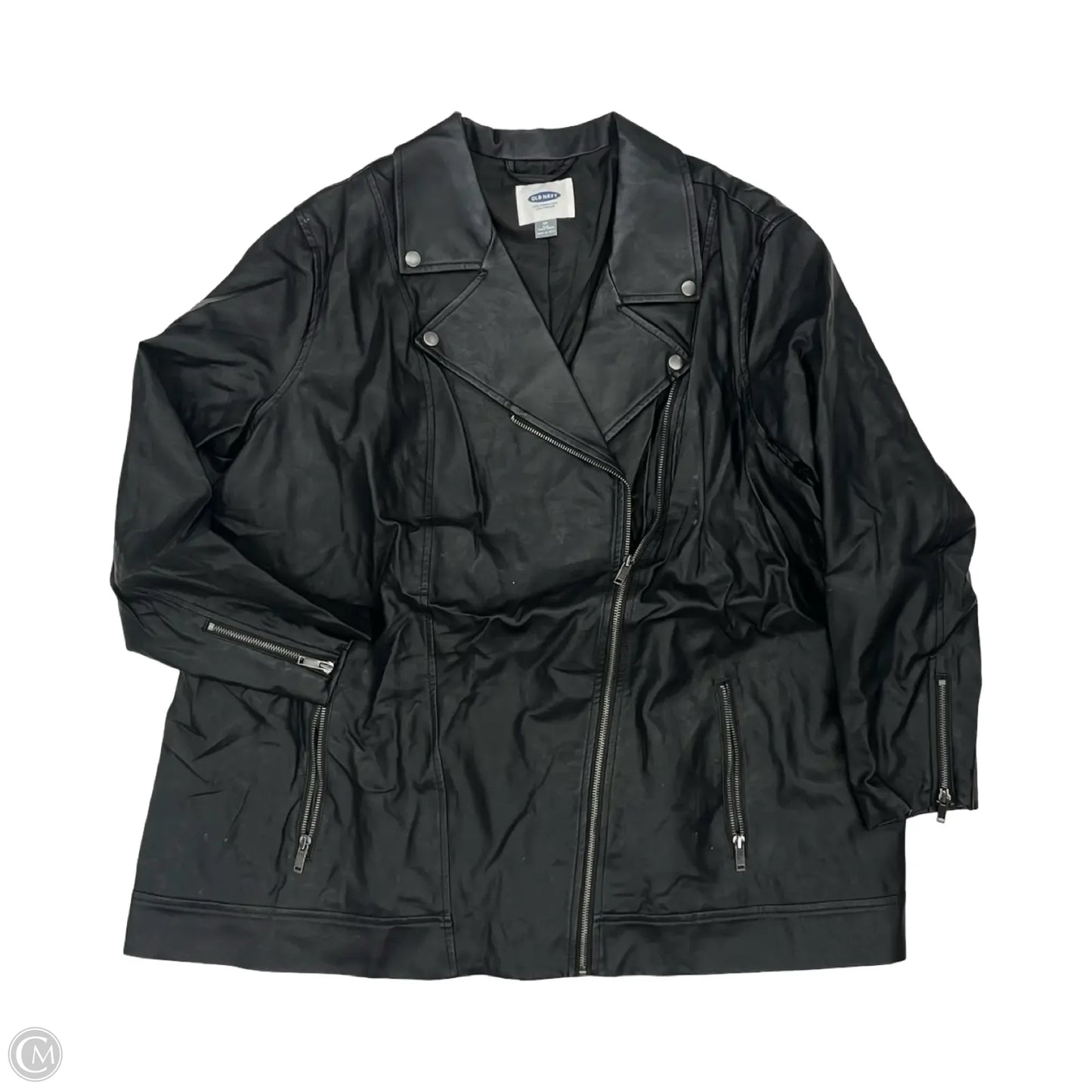 Jacket Moto By Old Navy In Black, Size: 4x
