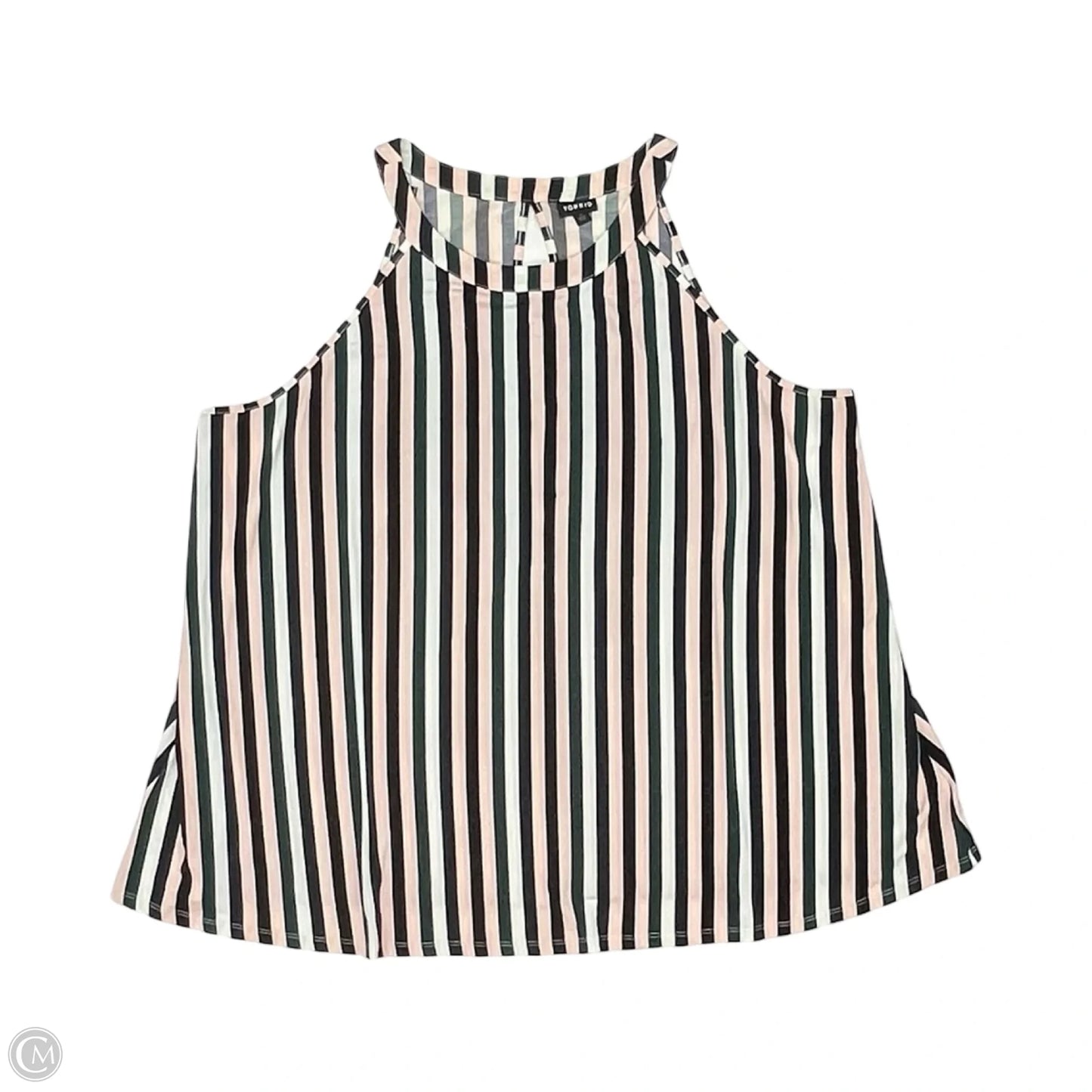 Blouse Sleeveless By Torrid In Striped Pattern, Size: 4x