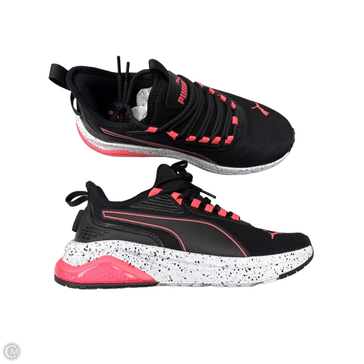 Shoes Athletic By Puma In Black & Pink, Size: 9