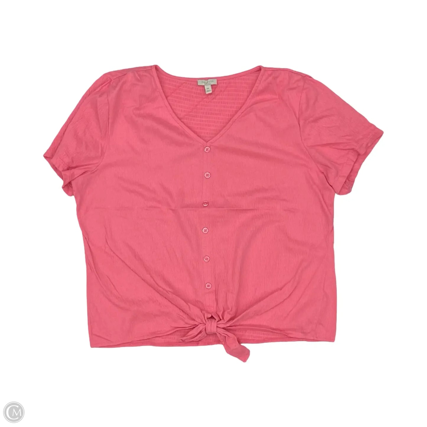 Top Short Sleeve By Talbots In Pink, Size: Mp