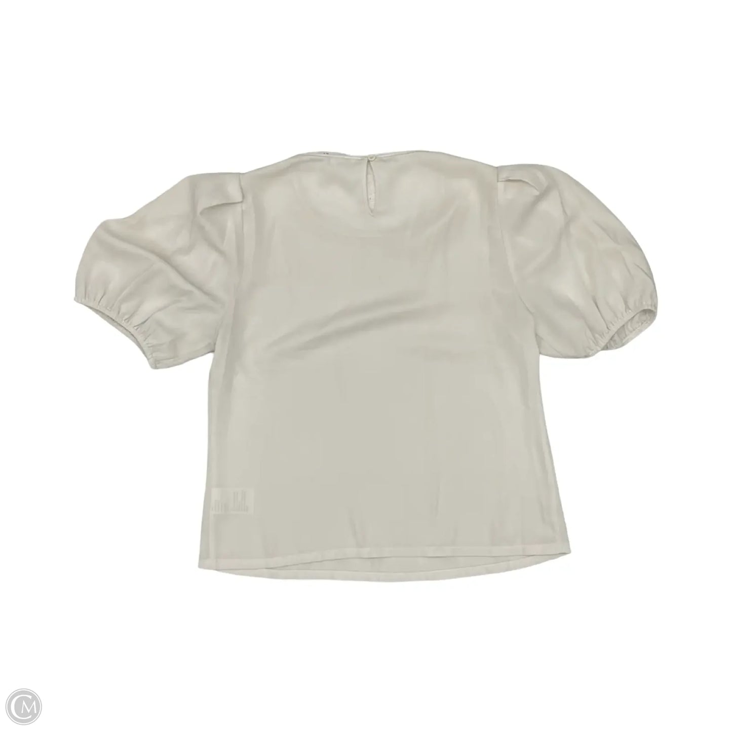 Blouse Short Sleeve By Elodie In Cream, Size: S