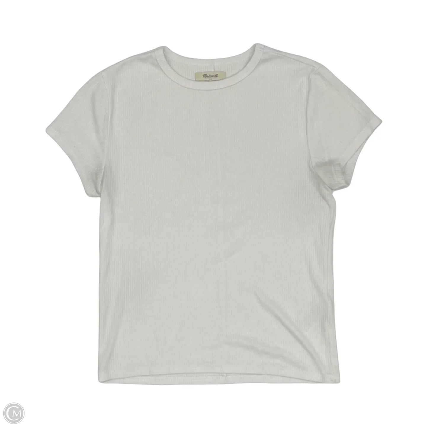 Top Short Sleeve Basic By Madewell In White, Size: S