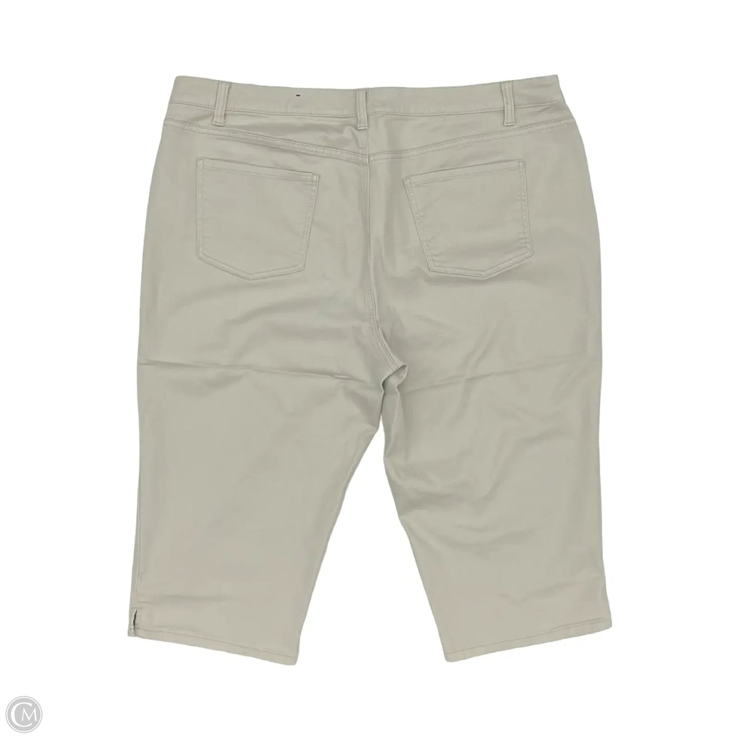 Jeans Cropped By Talbots In Tan Denim, Size: 20w