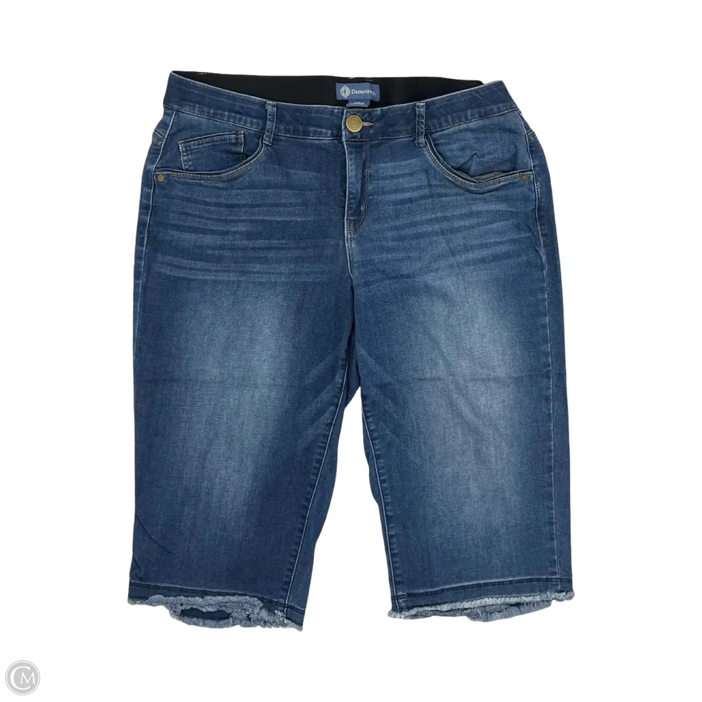 Jeans Cropped By Democracy In Blue Denim, Size: 20w