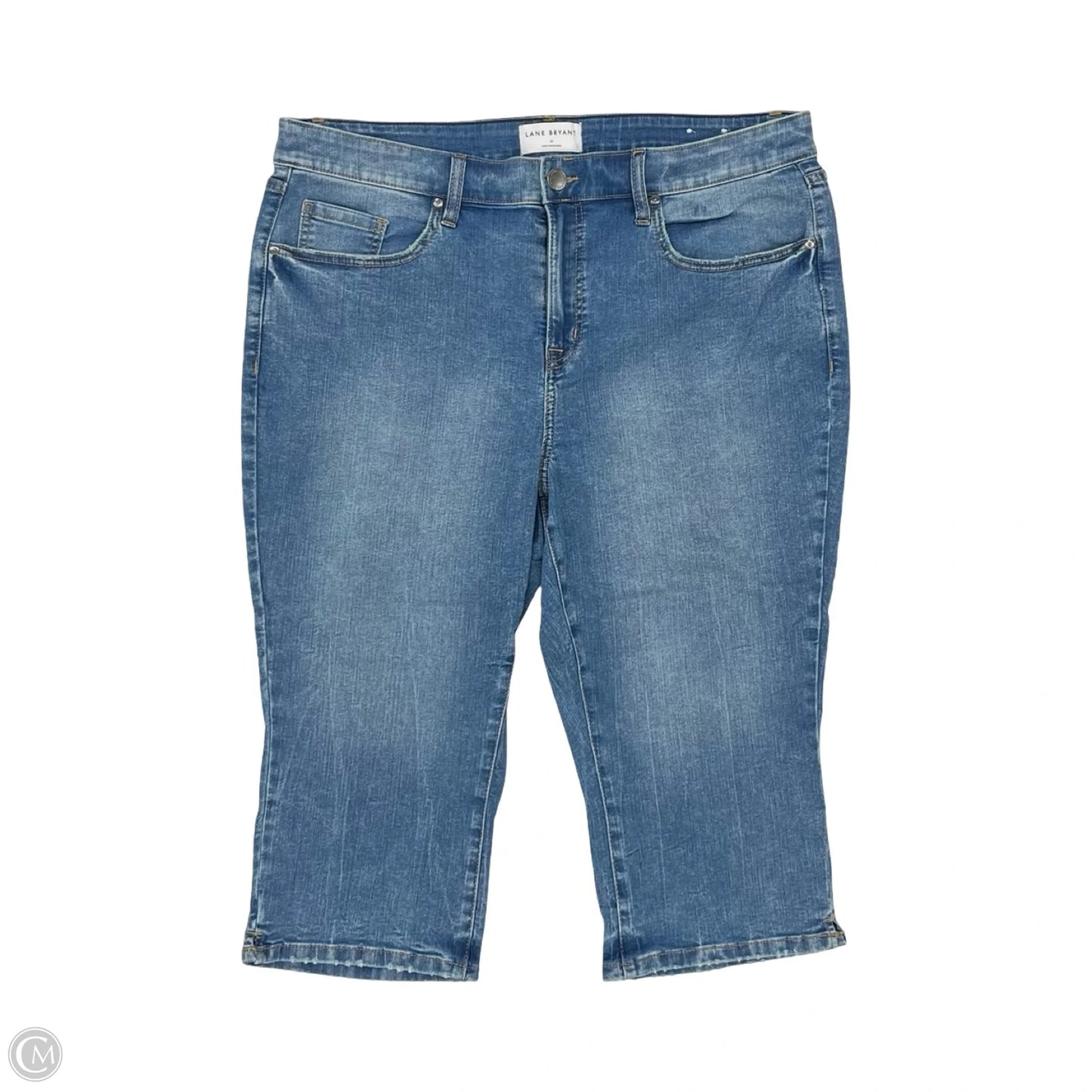 Jeans Cropped By Lane Bryant In Blue Denim, Size: 20