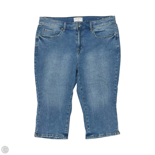 Jeans Cropped By Lane Bryant In Blue Denim, Size: 20