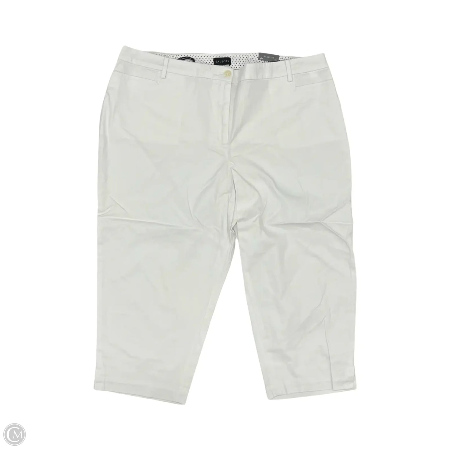 Pants Cropped By Talbots In White, Size: 20w