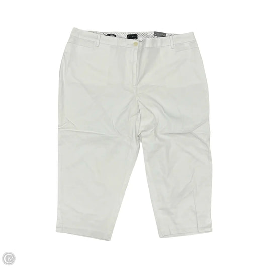 Pants Cropped By Talbots In White, Size: 20w