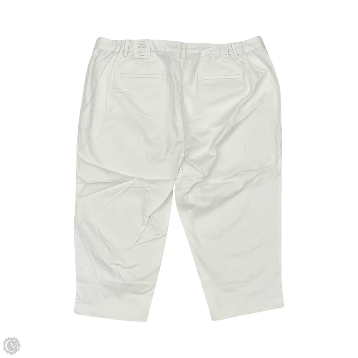 Pants Cropped By Talbots In White, Size: 20w