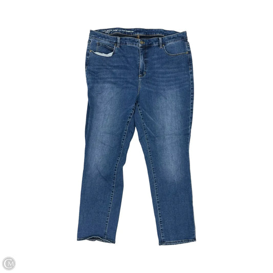 Jeans Straight By Talbots In Blue Denim, Size: 20w