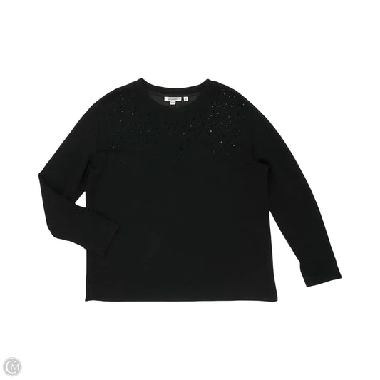 Top Long Sleeve By Chicos In Black, Size: M