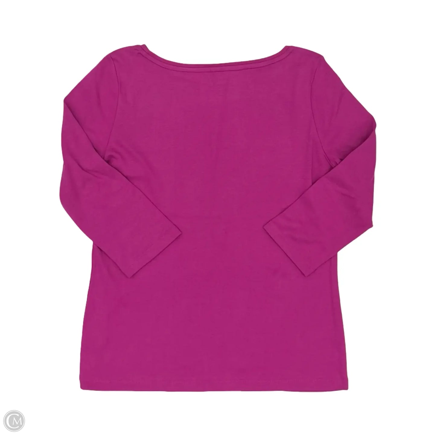 Top 3/4 Sleeve By Talbots In Purple, Size: M
