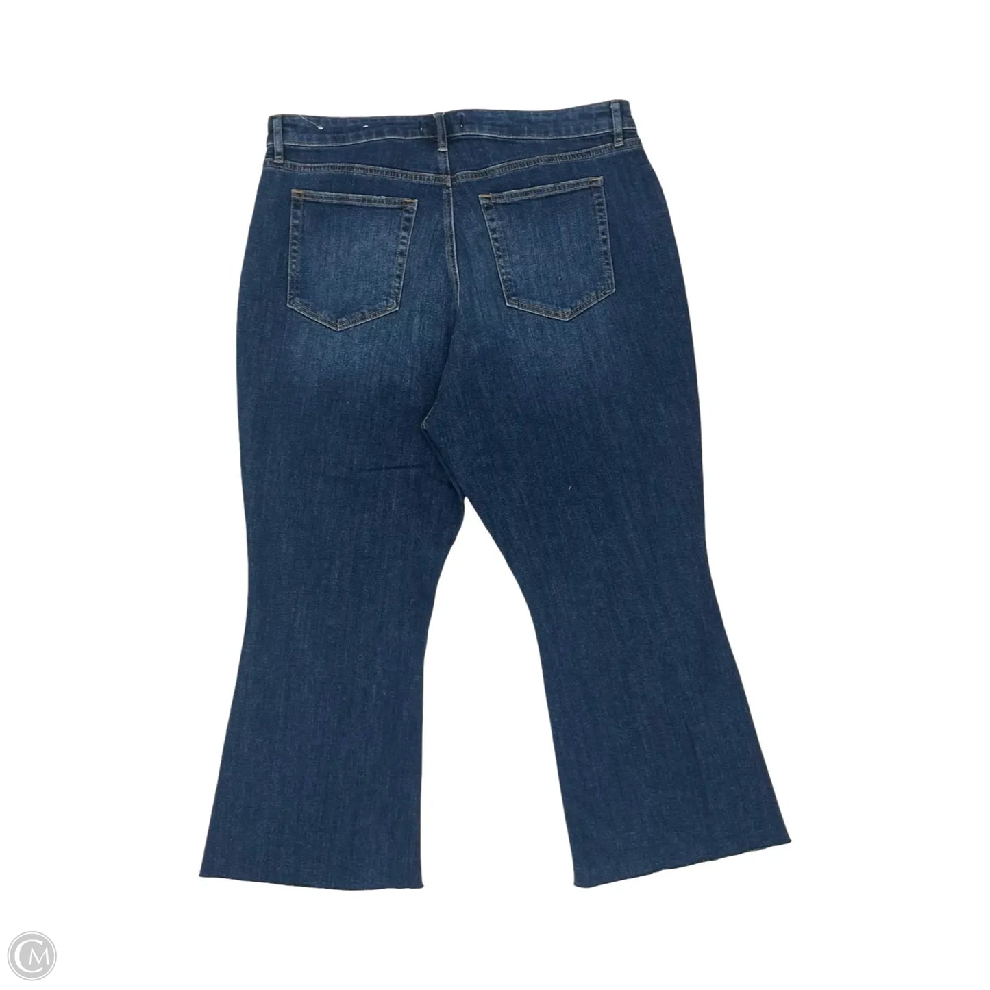 Jeans Cropped By Loft In Blue Denim, Size: 14p