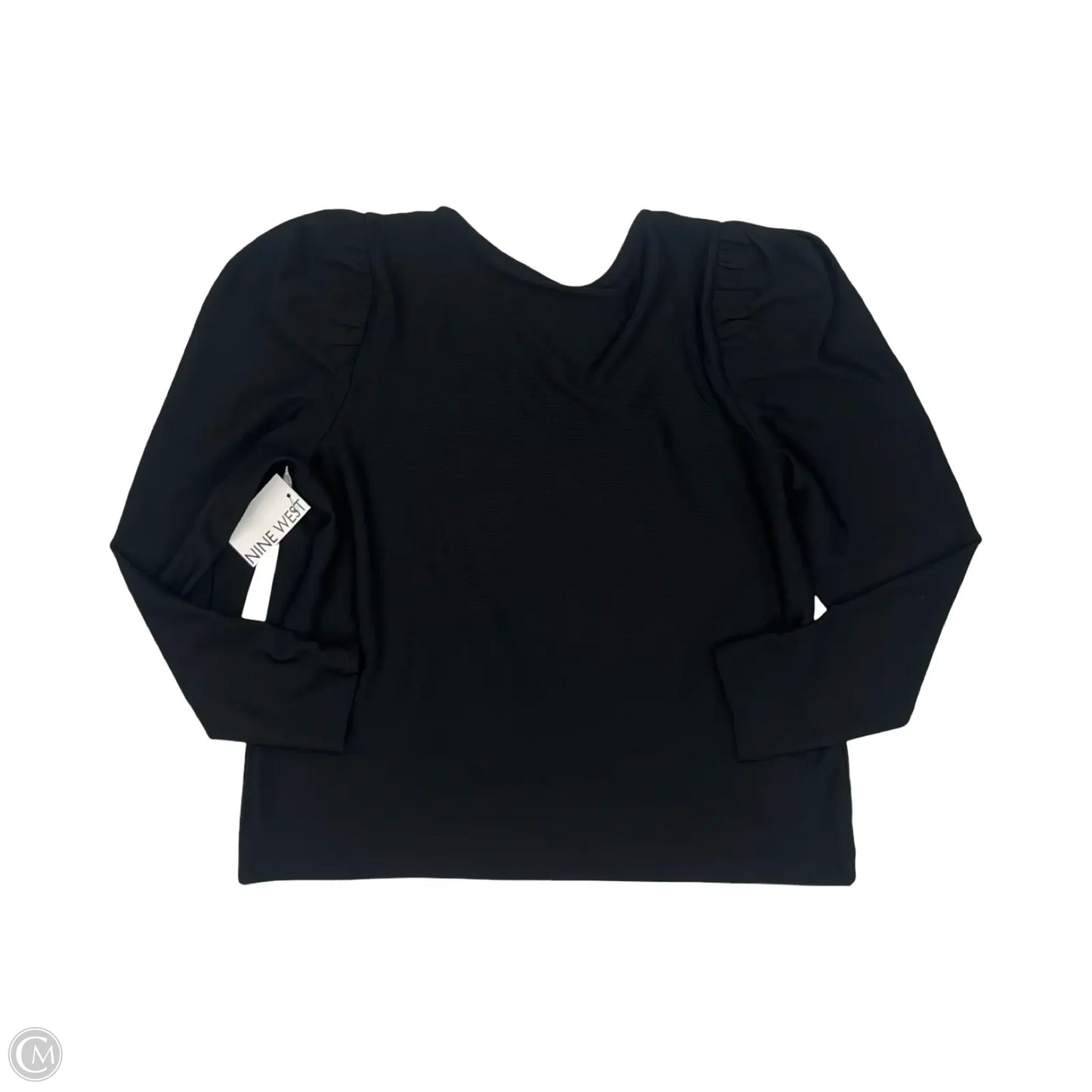 Top Long Sleeve By Nine West Apparel In Black, Size: Xl