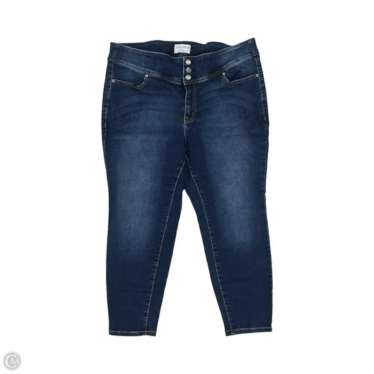 Jeans Skinny By Lane Bryant In Blue Denim, Size: 20
