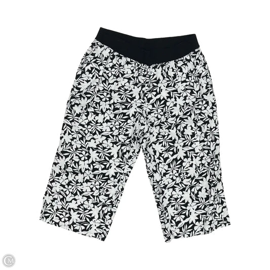 Pants Linen By Lands End In Black & White, Size: 22w