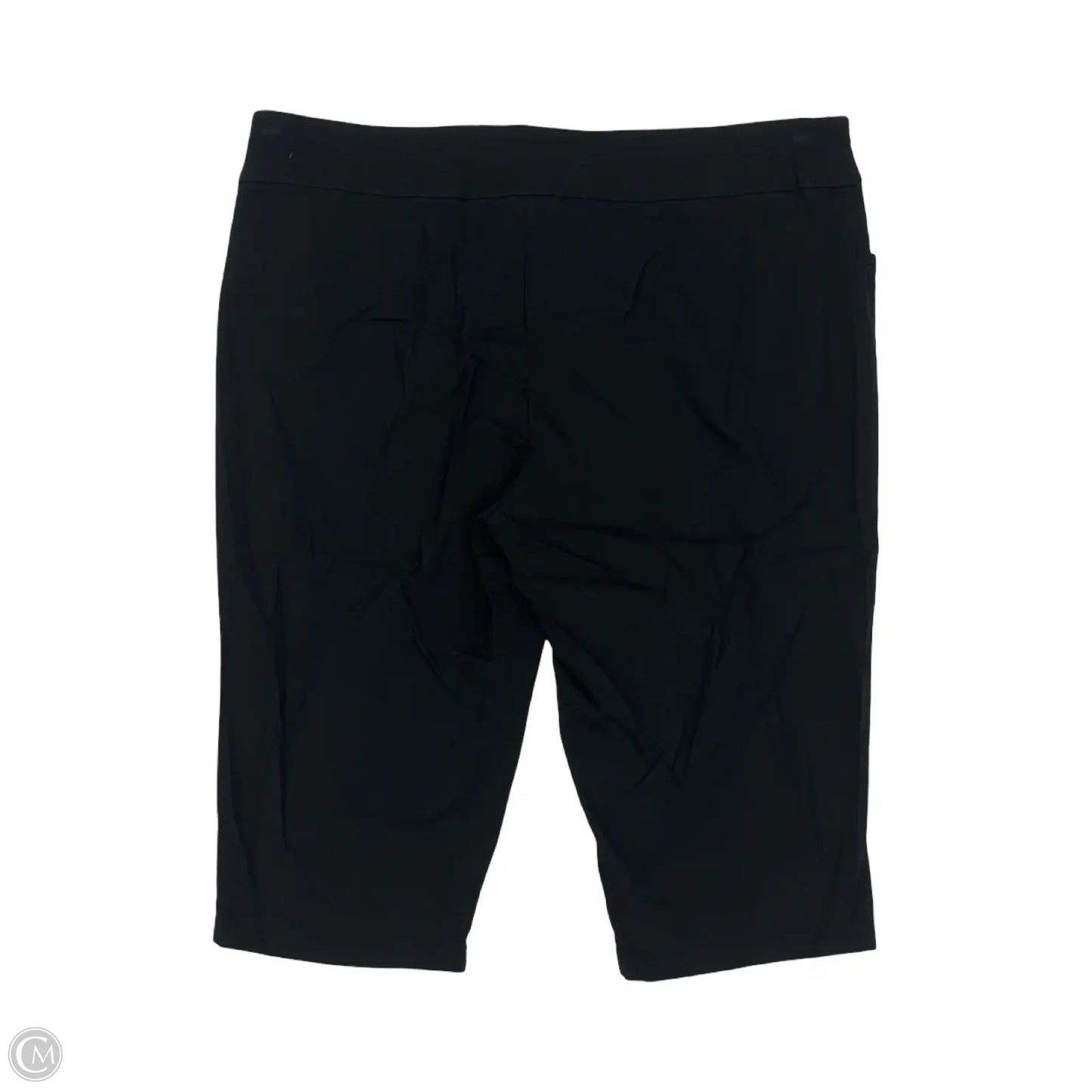 Pants Cropped By Cj Banks In Black, Size: 20w